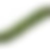  perle soucoupe 13x9 mm vert/noir x 1