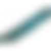  perle soucoupe 13x9 mm turquoise/cuivré x 1 