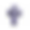 Perle croix en howlite violette 16x12mm x 3 