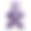 Perle bonhomme en howlite violette 22 mm x 2 