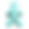 Perle bonhomme en howlite turquoise 22 mm x 1 