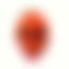  perle tête de mort orange 10 mm x 10 
