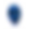  perle tête de mort 18 mm howlite bleu marine vernis x 1 