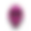 Perle tête de mort 18 mm howlite violette x 1 