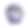 Perle tête de mort 28 mm howlite violette x 1 