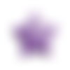  perle étoile en howlite violette 29 mm x 1 