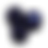  perle ronde satin bleue marine 8 mm x 10 