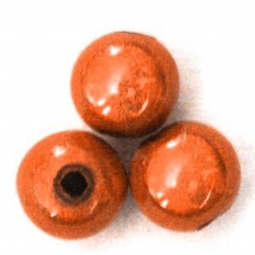  perles magiques ronde 18 mm marron claire x 1 