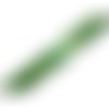  perle en verre octogone 8 mm  vert décoré x 4 
