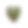  perle cœur 20 mm jaune fluo x 1 