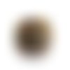 Perle shamballa dorado irisée 12 mm  x 3 