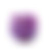  perle shamballa violette irisée 12 mm  x 3 