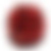  perle shamballa rouge irisée 12 mm  x 3 