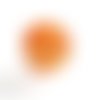 Perle ronde irisée 16 mm orange x 1 