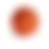 Perle ronde irisée 16 mm orange x 1 