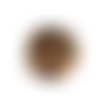 Perle ronde irisée 14 mm dorado x 1