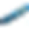 Perle ronde jaspe impérial bleu 20x6.5 mm x 1