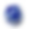 Perle ronde en céramique 16 mm bleue x1 