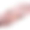Perle agate rose biseautée ronde 4 mm x 10 