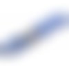 Perle agate bleue biseauté 6mm x 5 