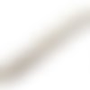 Perle agate biseauté blanche ronde 8 mm x 1 