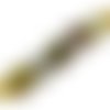 Perle agate verte/jaune biseauté ronde 6 mm x 5 