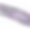 Perle agate violette ronde biseautée 4 mm x 10 