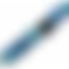 Perle agate bleue ronde 10 mm x 2 