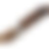 Perle agate marron ronde 14 mm x 1 