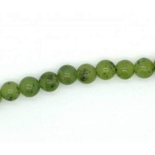  perle jade de taiwan ronde 4 mm x 10 