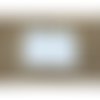 Rectangle plat 17x12 mm nacre blanche naturelle x 1 