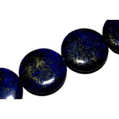 Lapis lazuli rond plat 25 mm x 1 