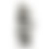  breloque fillette 16 mm argenté vieilli x 4