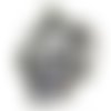 Breloque tête de mort 21 mm argenté vieilli x 2