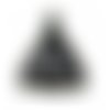 Breloque triangle filigrané 19,5x7 mm argenté vieilli x 1 