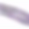 Perle agate violette ronde biseautée 4 mm x 1 fil