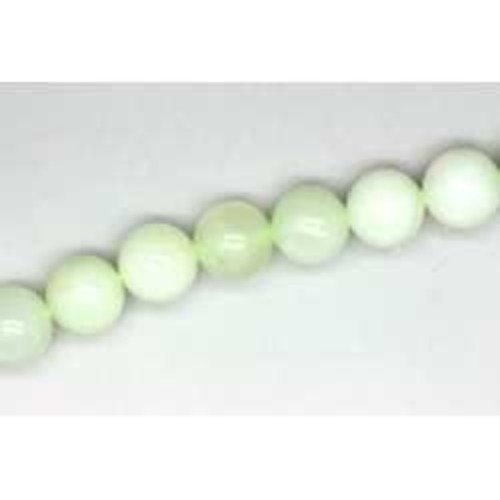  perle jade ronde vert claire 8 mm x 1 fil 