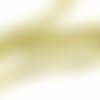  perle hématite cube jaune  4 mm x 15