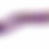 Perle en verre à facettes 8x6 mm violet x 20