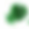 Perle de rocaille en verre vert 4x3 mm