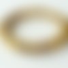 Bracelet oeil de tigre blond élastique, perles 8 mm. homme femme. pierre fine quartz véritable.