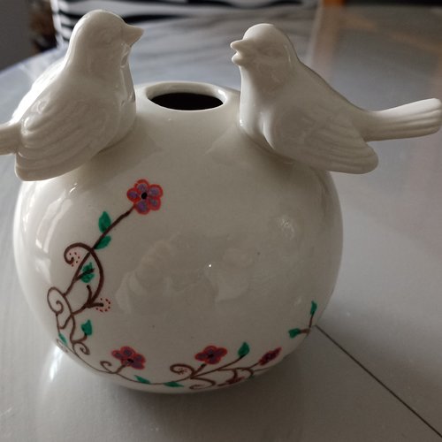 Vase oiseaux