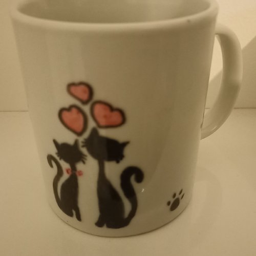 Mug chat amoureux