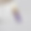 Pendentif pointe améthyste violette, pendentif bijou pierre naturelle, support doré, création bijoux, pierre naturelle, 39mm,l'unité, g1389