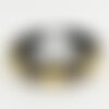 Serre-tête cheveux médaille doré strass perles, accessoires cheveux, barrettes cheveux, accessoire mariage, décoration cheveux, 115mm g417