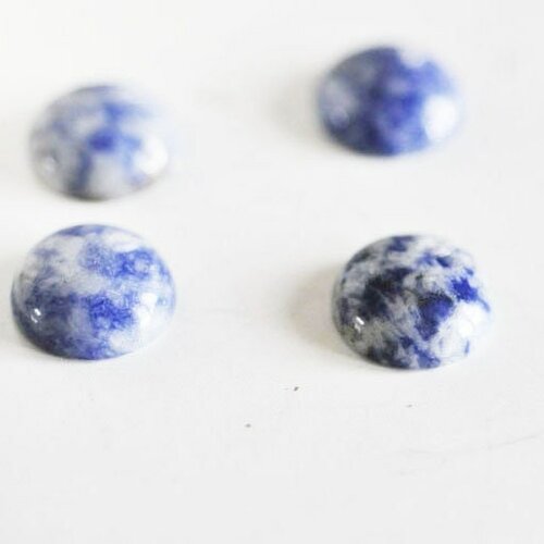 Cabochon sodalite bleue, fournitures créatives,cabochon pierre,cabochon rond, sodalite naturelle,14mm, pierre naturelle,bijou pierre-g2246