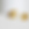 Pendentif médaille ronde aigle acier doré,fournitures créatives, pendentif doré,sans nickel,laiton doré, création ,médaille or,2.2cm g4056