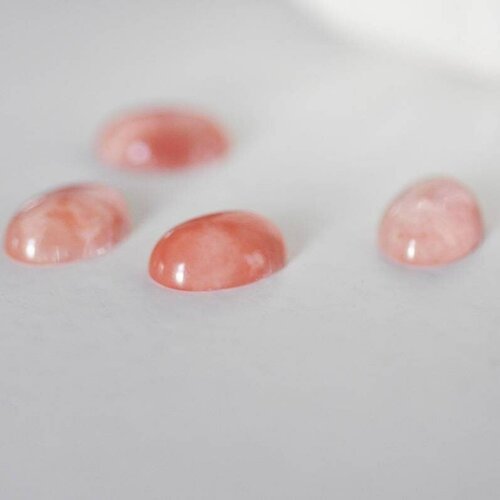 Cabochon watermelon stone rose, cabochon ovale, bijou pierre,cabochon 14mm, cabochon verre, l'unité,g1316