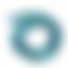 Perle agate rayée bleu turquoise ronde agate pierre naturelle ,fil de 38,5 cm,8mm g3879
