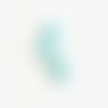 Perle galet ovale howlite turquoise, howlite naturelle, perle turquoise, perle pierre, création bijoux, howlite,26mm, lot de 5,g645